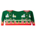 thumbnail image 2 of Two Person Christmas Pullover Couple Long Sleeve Cartoon Pattern  Neck Novelty One-Piece Tops, 2 of 8