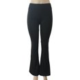 thumbnail image 3 of Leggings Élastiques Solides Mode Femme Pantalons Évasés, 3 of 6