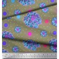 thumbnail image 2 of Soimoi Poly Georgette Fabric Artistic Floral Print Fabric by the Yard 42 Inch Wide, 2 of 3