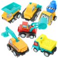 thumbnail image 1 of 6pcs Small Pull Back Cars Mini Pull-back Cars Toy Vehicle Plastic Toys Car Kid Gift, 1 of 6