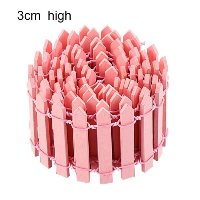 Wood Fence Plant Potted Landscape Decor Accessories Miniature Terrarium Mini Barrier DIY Garden Kit