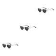 thumbnail image 3 of maskred PVC Heart-Shaped Glasses Non-Slide Silicone Nose Pads And Mulitple Colours For Chic Look Gold Metal black 3Set, 3 of 6