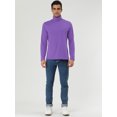 thumbnail image 3 of INSPIRE CHIC Men's Pullover Turtle Neck Long Sleeves Stretchy Slim Fit Tops, 3 of 7