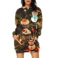 thumbnail image 2 of TIMIFIS Robe Décontractée Longue à Capuche pour Femmes Robe de Noël Moche Légère à Manches Longues avec Poche, 2 of 6