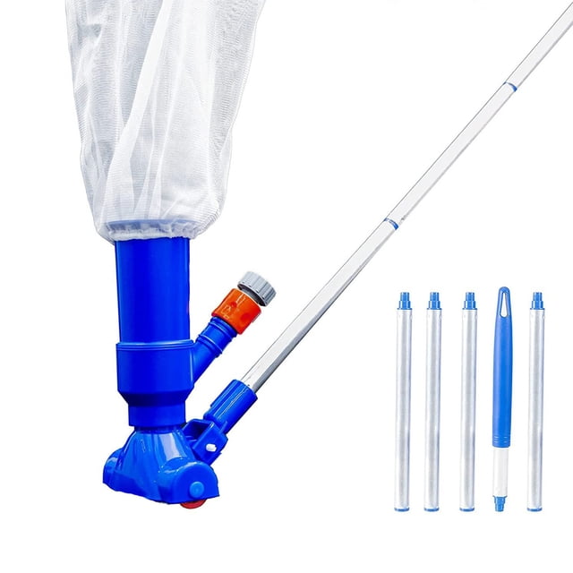 Swimming Pool Cleaning Tools - Vacuum Suction Head - with Quick Hose Connector - Fits Standard Pole, ABS Material, 130cm