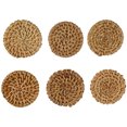 thumbnail image 1 of Weiweiguan 6Pcs Rattan Woven Charms Simple Round Earring Pendants Jewelry Making Ornaments, 1 of 6