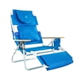 thumbnail image 2 of Ostrich de Luxe Chaise Longue de Plage Inclinable d'Extérieur 3-en-1 Rembourrée, Bleu (Lot de 2), 2 of 7