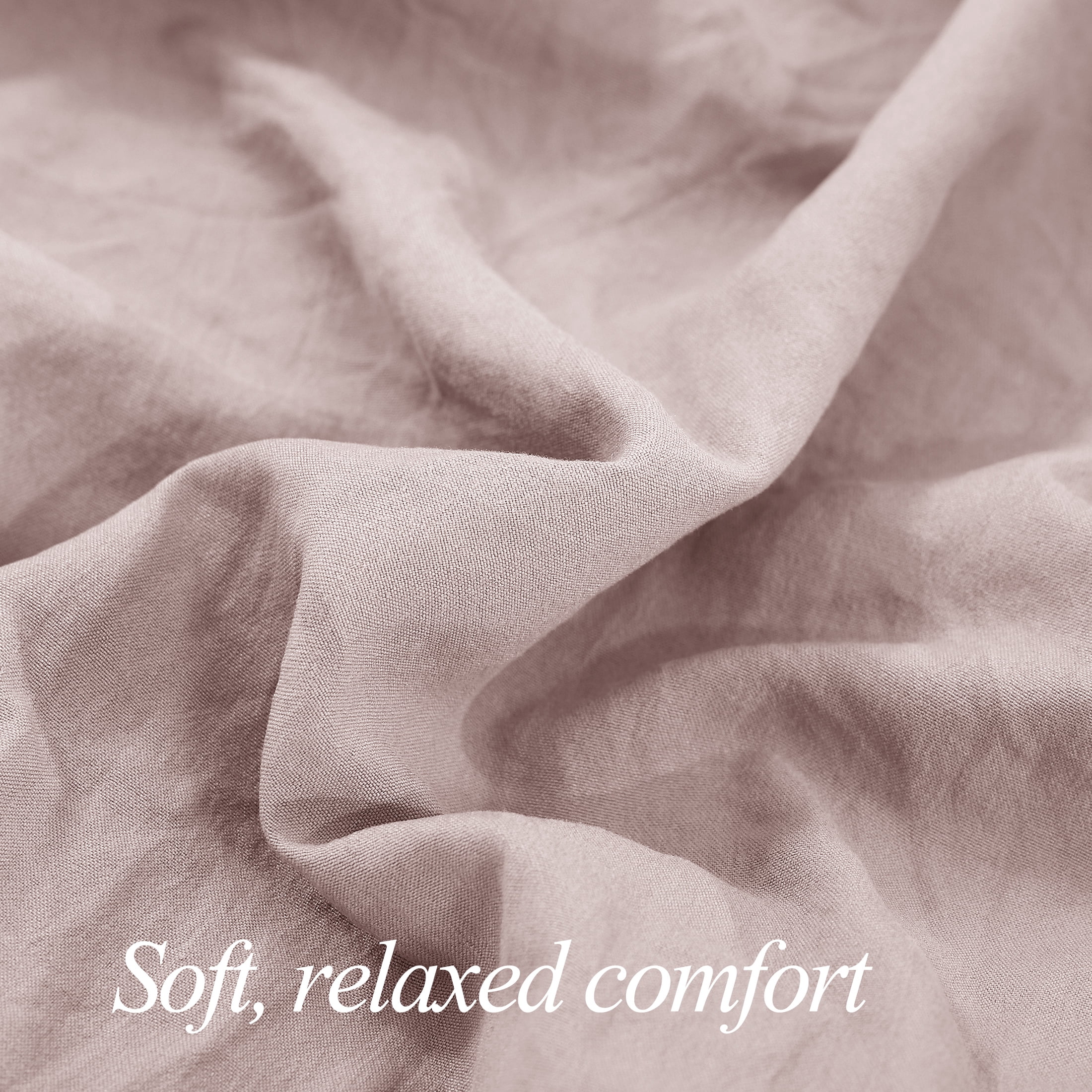 Mainstays Ensemble de draps en microfibre lavée ultra douce, Lit Simple (Twin XL), Rose poudré, 3 pièces.