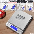 thumbnail image 4 of Balances de Cuisine Numériques 0,1 G/0,01 Oz Max 3 Kg/6,6 Lb - Balance Alimentaire avec Écran LCD Rétroéclairé Grand Chiffre Balances Électroniques en Acier Inoxydable Pesée Multifonctionnelle pour la Cuisine, la Pâtisserie, la Maison, 4 of 5
