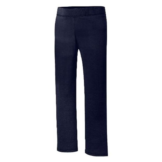 Hanes Girls` ComfortSoft EcoSmart Open Leg Sweatpants, XS, Navy