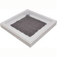 thumbnail image 2 of Bubbles Non-Slip Square Shower Mat Solid Taupe 20″L X 20″W, 2 of 4