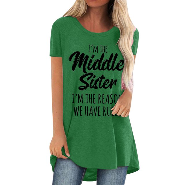 Pompotops Femmes Mode Casual Chemises Manches Courtes Tee Tops Tunique Blouse