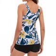 thumbnail image 4 of TopLLC Women Tankini Swimsuit Flower Print Ruffle Hem Tummy Control Bathing Suit Plus Size Swimwear for Women, 4 of 6