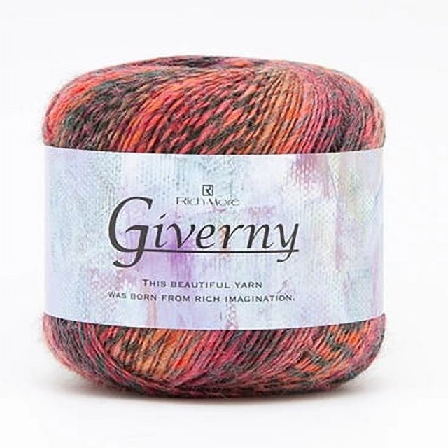 Japan RICH MORE GIVERNY beautiful yarn line thread 51% wool 30g/roll 114meters