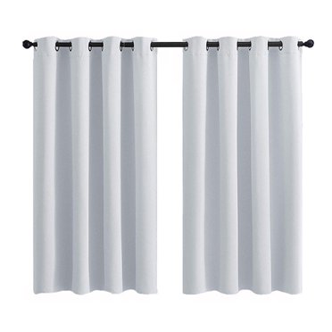 2PCS Small Window Curtains for Kitchen and Bedroom - Short Thermal Insulated Room Darkening Curtains ,privacy curtain layers for Windows, energy-saving curtains for bathroom curtains