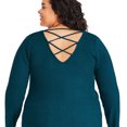 thumbnail image 3 of George Women's Plus Criss-Cross Back Sweater, 3 of 6