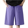 thumbnail image 3 of Diufon Men's Athletic Shorts Cotton Linen Drawstring Waisted Outdoor Sport Shorts Spring Summer Shorts with Pockets, 3 of 5