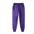 thumbnail image 1 of Ketyyh-chn99 Men Sweatpants Linen Pants Work Stretch Relaxed Fit Flat Front Pant with Pockets Purple,M, 1 of 2