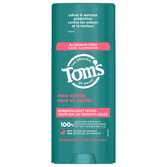 Tom’s of Maine Rose Vanilla Natural Deodorant for Women and Men, 92 g