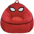 thumbnail image 1 of Fauteuil pouf en mousse compressée Marvel Spiderman pour enfants, rouge, 1 of 7