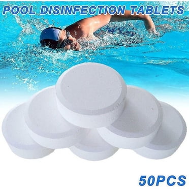Chlorine Tablets For Pools And Spas, Slow Dissolving Formula For Extended Sanitation, Improves Water Quality And Prevents Algae, Versatile And Economical Solution, Effective In