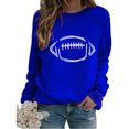 thumbnail image 1 of Meichang Sweatshirts pour Femmes Sans Capuche Manches Longues Col Rond Pull Décontracté Graphique Amusant Couleur Unie Sweatshirts Coupe Ample Pull d'Automne, 1 of 5