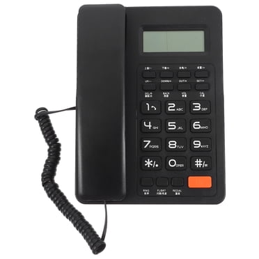 TAILTOSS Fixed Phone with for Home Users Black 1Set