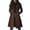 Brown, variant on Women's Classic Brown Suede Trench Coat, Retro Lapel Collar Mid-Length Jacket, Single Breasted Casual Coat, Long Fall Winter Outerwear, Versatile Everyday Wear, Timeless Style Brown M