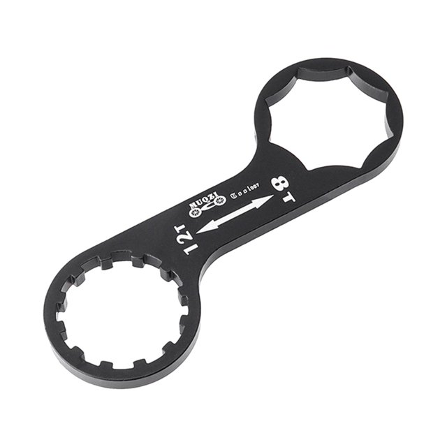 Bike Front Fork Caps Wrench Remover Tool Caps Installation and Removal Aluminum Black