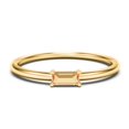 thumbnail image 1 of East-West Stackable Baguette Birthstone Ring - Citrine (November), 1 of 5