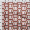 thumbnail image 4 of oneOone Silk Tabby Orange Fabric Geometric Sewing Material Print Fabric By The Yard 42 Inch Wide, 4 of 4