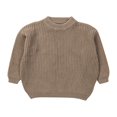 thumbnail image 3 of Tricot pour Nouveau-Né Bébé Garçon Fille Automne Hiver Chaud Col Rond Hauts Vêtements, 3 of 7