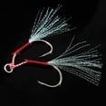 thumbnail image 3 of 10pcs Fishing Jigging Hooks Set Barbed Carp Fishing Hook with Feather and Split Rings Sea Fishhook Fly Fishing Tackle, 3 of 8