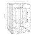 thumbnail image 4 of vidaXL Gabion Basket Posts 2 pcs 40x40x60 cm Iron, 4 of 4
