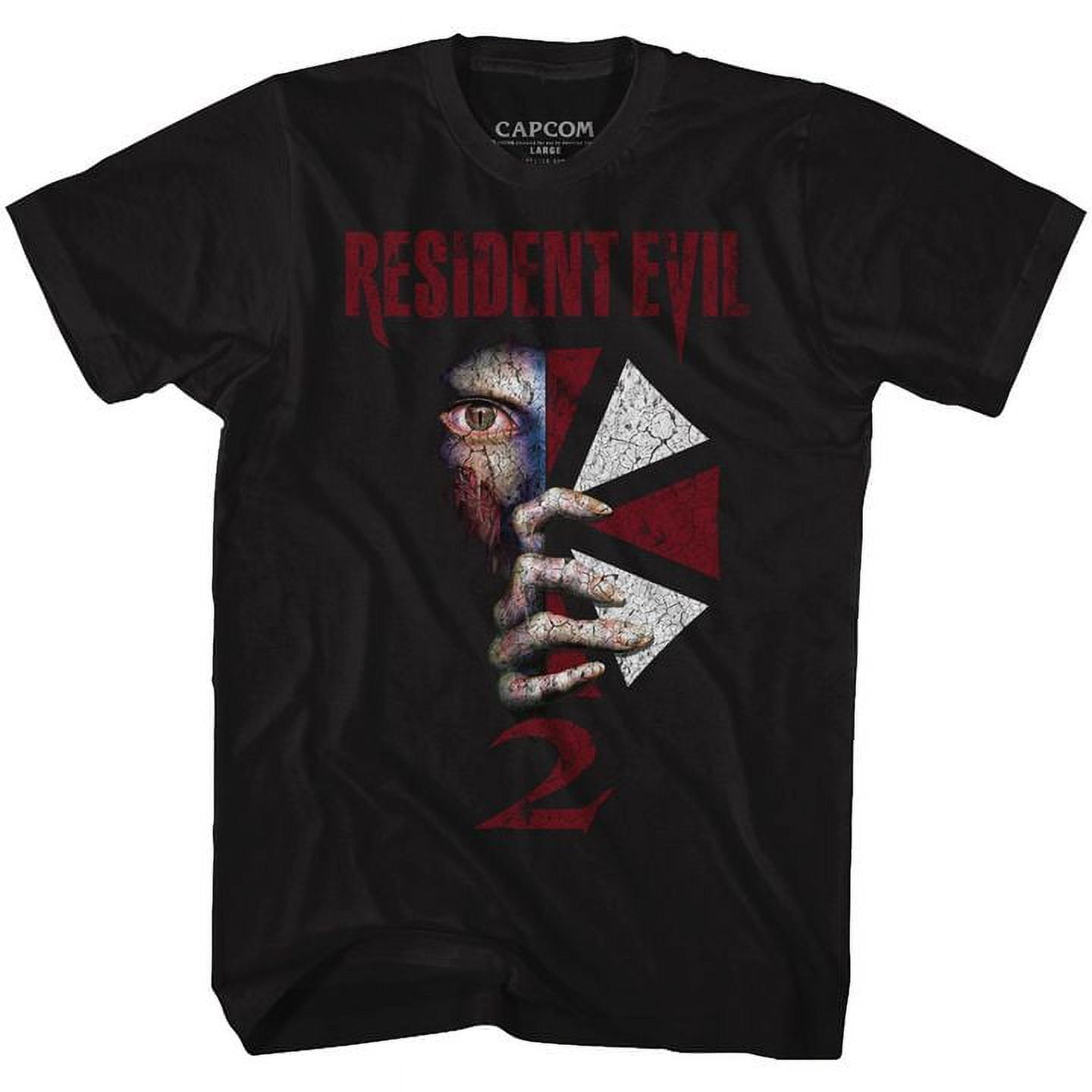 Resident Evil Revil2 Black Adult T-Shirt