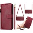 thumbnail image 3 of iPhone 15 Plus Case ,Zipper Handbag Wallet Leather Cover with Crossbody Detachable Lanyard Strap, 3 of 5
