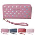 thumbnail image 2 of Portefeuille Femme Grande Capacité Cœur Tout-Aller Mode Porte-Cartes Pochette, 2 of 8