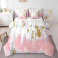 thumbnail image 1 of YST Modern Graffiti Bedding Set, Abstract Comforter Set 7-Piece, Twin Size, Pink, 1 of 4