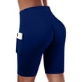 thumbnail image 4 of Timegard Plus Size Shorts for Women Running Ruched Comfy Shorts Casual Workout Shorts Elastic Waist, 4 of 6