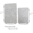 thumbnail image 2 of Cute Gray Bath Mat Bright Bathroom Rugs Bathroom Non Slip Floor Bath Rug Machine Washable Bathmat Soft Microfiber Carpet for Bathtub & Shower (23.6 * 15.7 Inch), 2 of 8