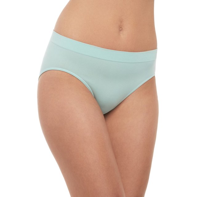 Bali Womens One Smooth U All-Around Smoothing Hi-Cut Panty, 7, Pale Seafoam