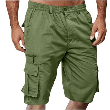 Summer Saving!Cargo Shorts for Men Relaxed Fit,Mens Baggy Cargo Shorts,Cargo Shorts for Men Elastic Waist 2024 Summer Casual Bermuda Shorts Drawstring Stretch Loose Beach Shorts with Multi Pocket