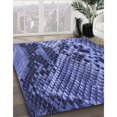 thumbnail image 3 of Ahgly Company Tapis Rond Lavable en Machine Intérieur Transitionnel Bleu Ciel, 8 Pieds Rond, 3 of 7