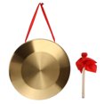 thumbnail image 1 of MasteelfCA 1 Set Traditional Percussion Copper gong Chinese Gong Hand Gong with Hammer, 1 of 7