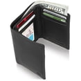 thumbnail image 1 of Trifold Wallets For Men RFID - Leather Slim Mens Wallet With ID Window Front Pocket Wallet Gifts For Men, 1 of 6
