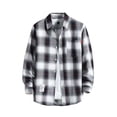 thumbnail image 1 of Kcodviy Chemise Décontractée Imprimée pour Homme Chemises Homme Automne et Hiver Longue Chemise Habillée à Manches Boutonnée Col à Revers à Carreaux Dragon Chemise Boutonnée, 1 of 2