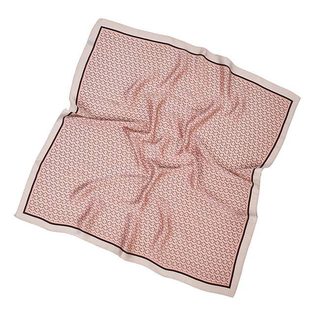 Womens Silk Like HeadTop for Polka Dot Print Large Square Satin Headscarf Wraps
