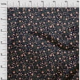 thumbnail image 3 of oneOone Velvet Rose Brown Fabric Florals Craft Projects Decor Fabric Printed By The Yard 58 Inch Wide, 3 of 4