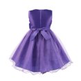 thumbnail image 4 of Birdeem Robe pour Enfants Filles Sans Manches Robe de Princesse Nœud Papillon Dentelle Fleurs Robe en Maille Robe Tuftée, 4 of 5