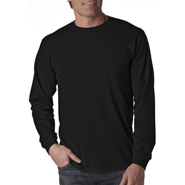T-Shirt en Coton à Manches Longues pour Homme